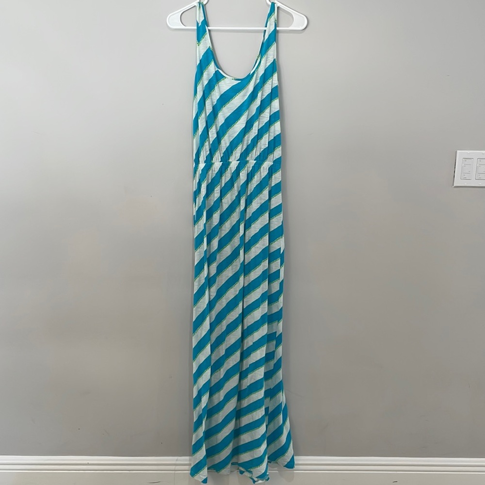 Lilly Pulitzer: cotton striped maxi dress